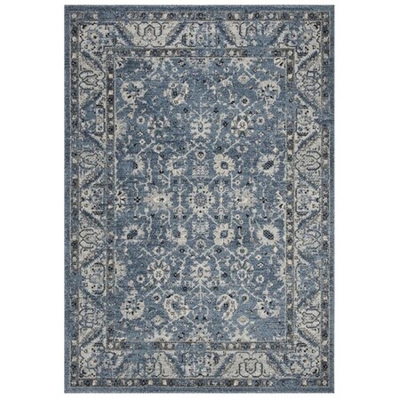Safavieh 8 x 10 ft. Charleston 413N Power Loomed Rectangle Area Rug Navy & Light Grey CHL413N-8